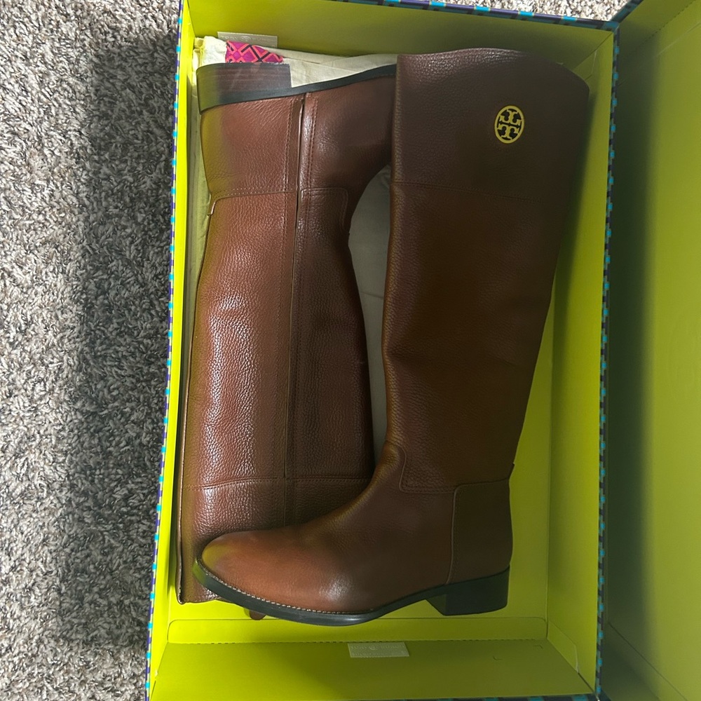 Tory Burch leather Brown Boots